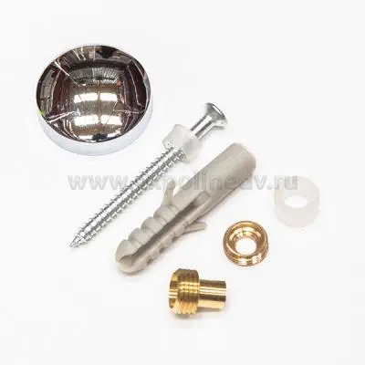 Фурнитура для стекла (Китай) крепление зеркала шайба d20мм, хром