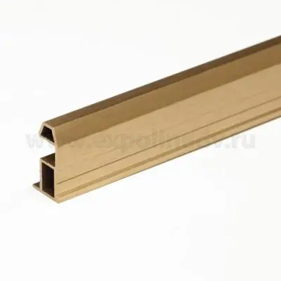 SLIM/FIT пв профиль вертикальный slim 5800мм латунь браш new