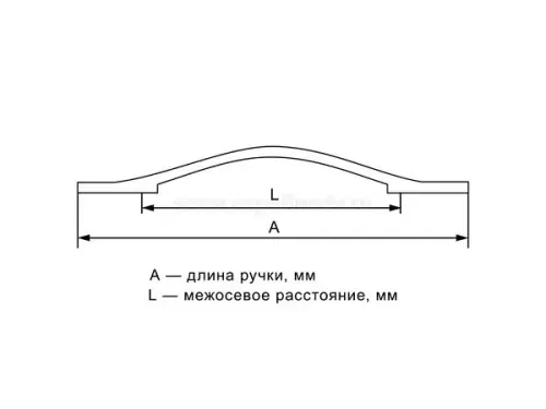 Ручки ручка мебельная 706, 448-480мм, хром