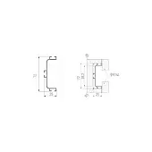 GOLA Modus Серебро ручка-профиль modus с-образная, 4000мм, серебро
