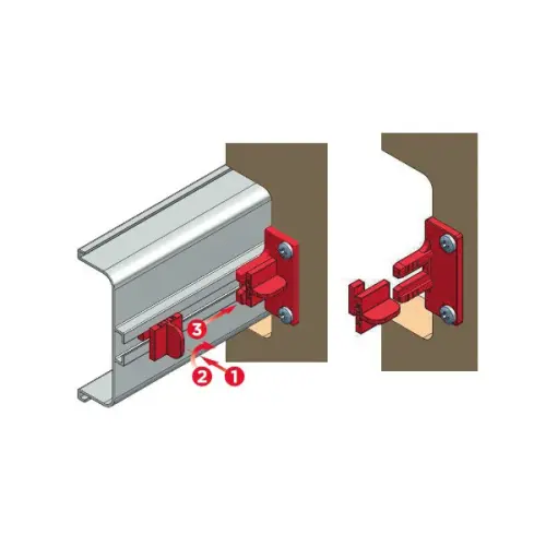 Комплектующие профиль Gola держатель универсальный для алюм. профилей sola (1 пара), белый