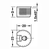 Hafele Rafix стяжка hafele rafix- se, белая, монтаж заподлицо
