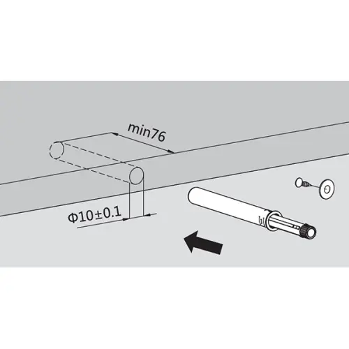 Подъемники поворотные подъемник dtc top stay se push (240-600мм), индекс 500-1400 17317