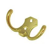 Крючки крючок alba 2х рожковый, золото