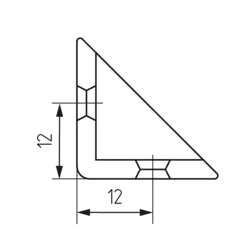Мебельные уголки уголок монтажный, титан, пластик
