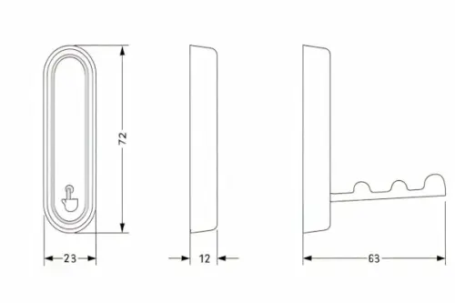 Крючки для одежды крючок 1 рожковый, золото