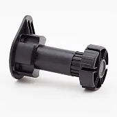 Опоры кухонные опора регулируемая н 95-140 мм, черная без клипсы, крепл. на шурупы