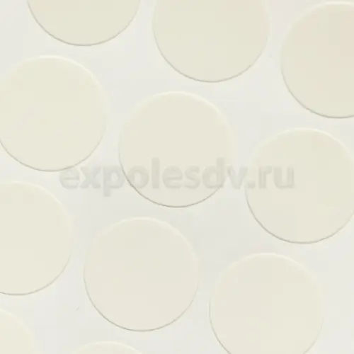 Клеевые заглушки D14 заглушки (клеевые) белый гладкий 20 шт, d=14мм