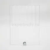 Стекло интерьерное Китай полосы стекло прозрачное рифленое "лайн широкий" осветленное, 4.5мм (1050*2440)