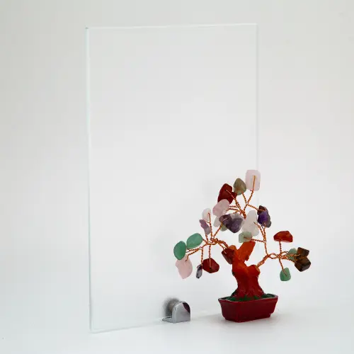 Стекло интерьерное Китай полосы стекло прозрачное матовое "айс" осветленное, 4мм (915*2440)