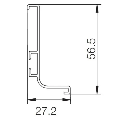 GOLA Rehau Черный матовый ручка-профиль gola l-образная, premium line, 4100мм, черный матовый