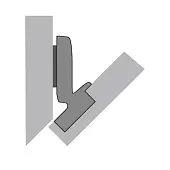Петли мебельные Hettich (Германия) петля hettich intermat угловая -45°, без доводчика