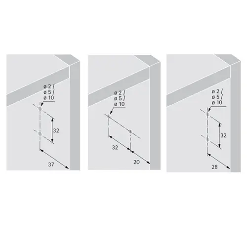 Механизмы открывания, демпферы механизм hettich push to open silent для петель, белый