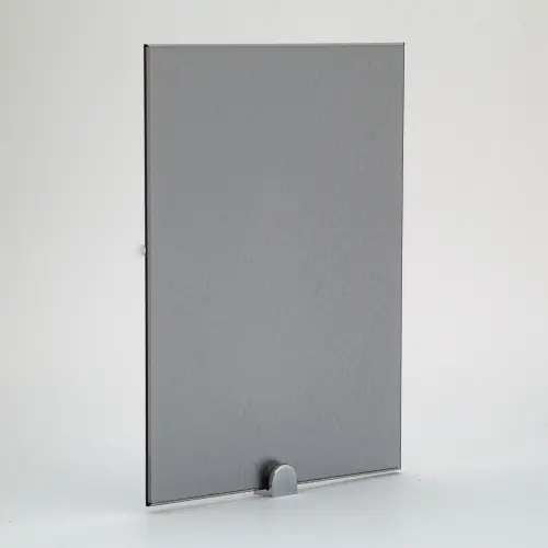 Стекло интерьерное Китай полосы стекло прозрачное матовое "айс" серое, 4мм (915*2440)