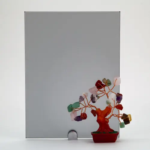 Стекло интерьерное Китай полосы стекло прозрачное матовое "айс" серое, 4мм (915*2440)