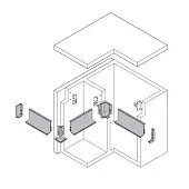 Белый глянец ручка-профиль gola l-образная, premium line, 4100мм, белый