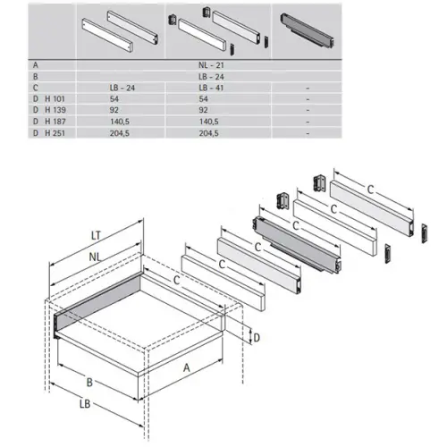 Комплекты ящиков Avantech You комплект ящика avantech you nl-350*251мм, silent system, антрацит