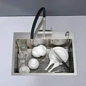 Аксессуары для кухонных моек решетка для мойки avivacom, 600*450 мм, сатин