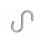 Рейлинги Хром крючок на рейлинг, одинарный, хром
