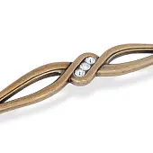 Ручки ручка 715, 96мм, состаренное золото