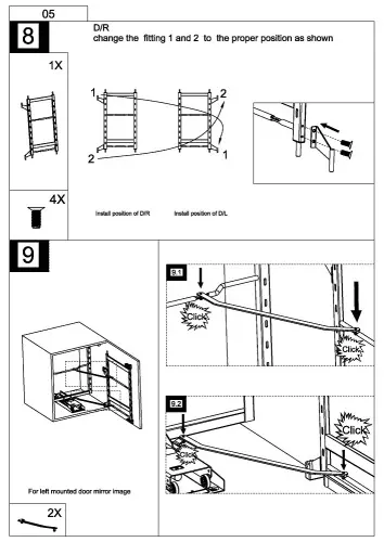 Выдвижные системы для кухонных пеналов мини буфет encanto в базу 600 мм, серый