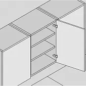 Петли мебельные DTC Pivot Star (New) петля мебельная dtc pivot-star накладная 110°, 45мм, anyway-clip, с доводчиком