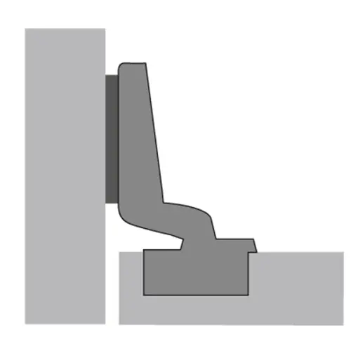 Петли мебельные Hettich (Германия) петля hettich intermat полунакладная 110°, push to open, без пружины