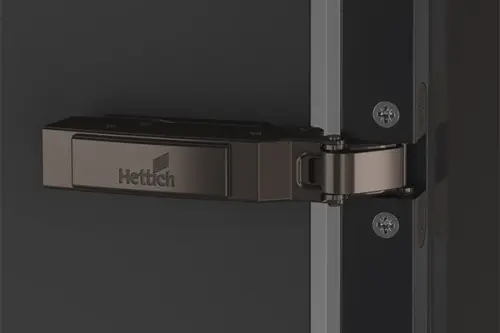 Петли мебельные Hettich Комплекты (Германия) петля hettich sensys накладная 95°, для al-профиля до 32 мм, push to open, черный обсидиан , d3 (евровинты)