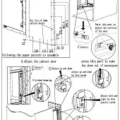 Решение для угловых тумб волшебный уголок encanto magic corner в модуль 900-1000 мм, поворотно выдвижной, левый, серый