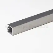 Профиль для стекла профиль фасадный mz 01, 5800мм, инокс