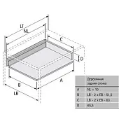 Комплекты ящиков InnoTech Atira комплект ящика innotech atira nl-470*70 мм, silent system, серый